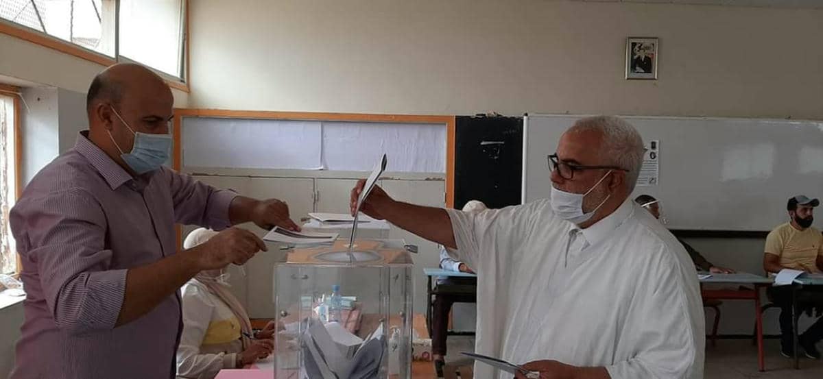 انتخابات 2021.. بنكيران يدلي بصوته بالرباط