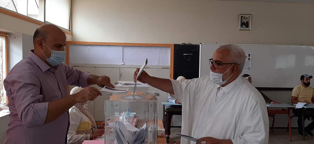 انتخابات 2021.. بنكيران يدلي بصوته بالرباط