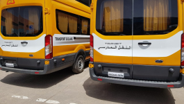 تسليم سيارات للنقل المدرسي بطاطا