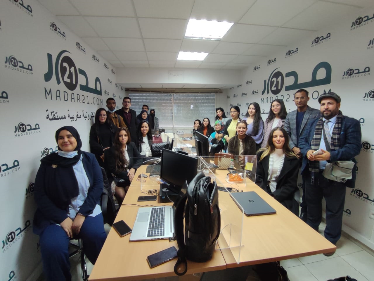 “مدار21” تستقبل طلبة المعهد العالي للصحافة بالدار البيضاء