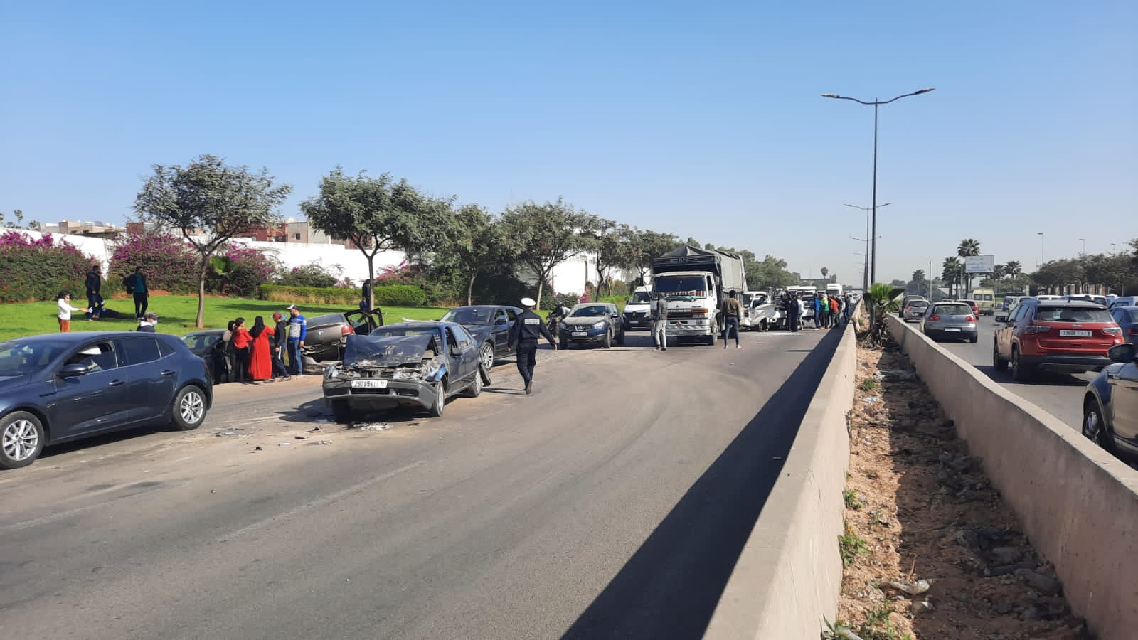 حادثة بالبيضاء توقع 7 جرحى بإصابات بليغة
