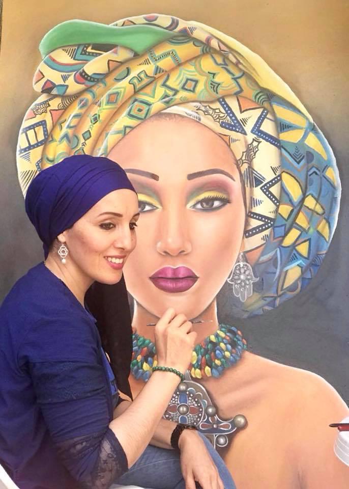 التشكيلية شعنان تخصص مداخيل مبيعاتها الفنية لأطفال “زحيليكة”