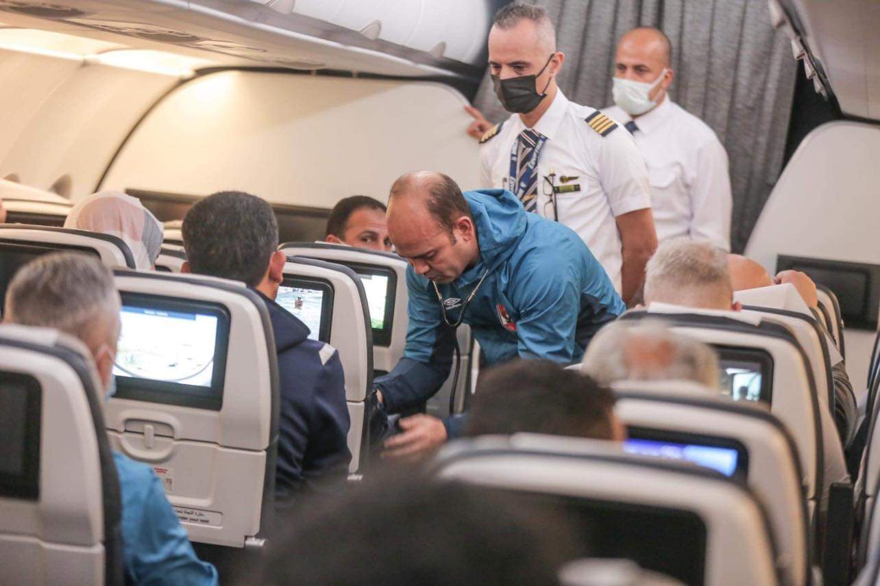 الأهلي يصل للمغرب وحادث إسعاف بالطائرة