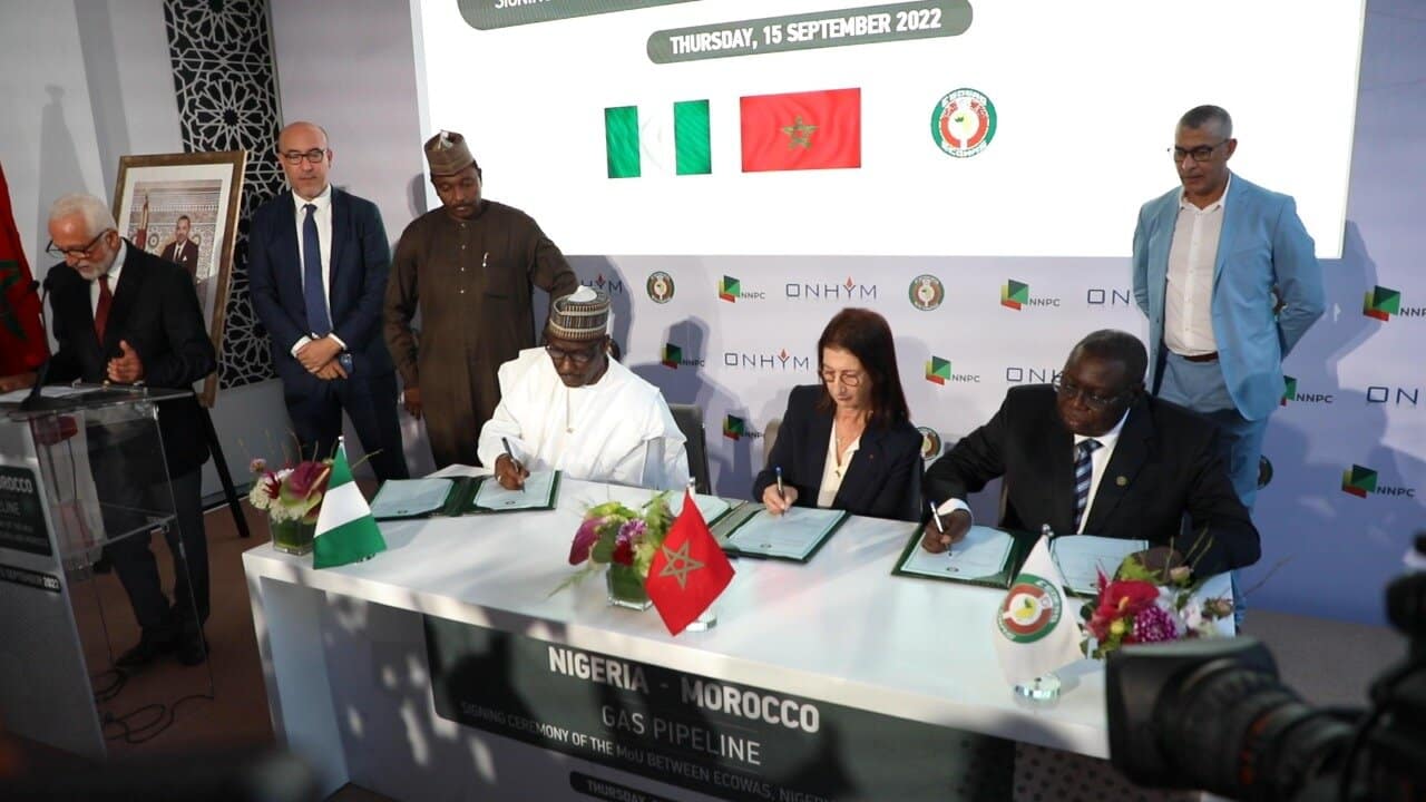 المغرب يُوقع مذكرة تفاهم مع نيجيريا لإنجاز مشروع أنبوب الغاز
