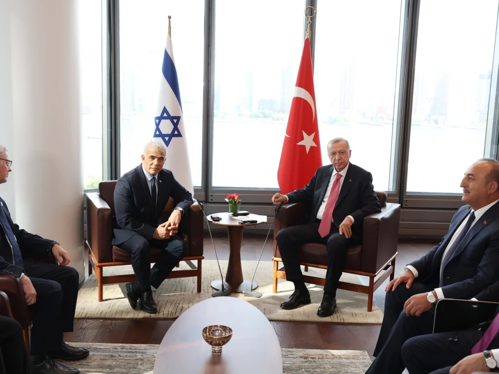 رئيس الوزراء الإسرائيلي يلتقي إردوغان بنيويورك