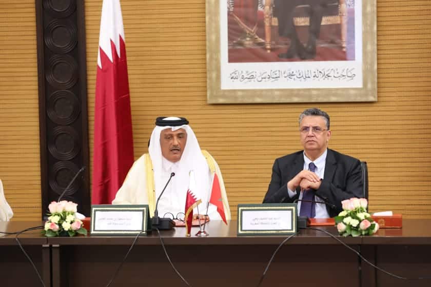وهبي يتباحث مع نظيره القطري