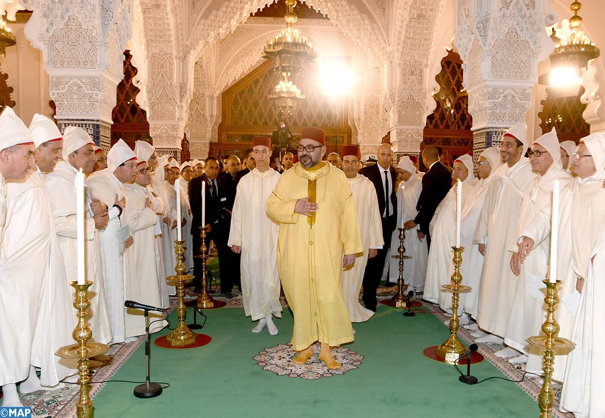 الملك يترأس بمسجد حسان بالرباط حفلا دينيا إحياء لليلة المولد النبوي الشريف