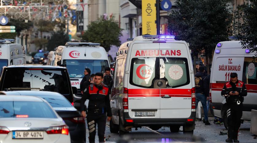 4 قتلى والعشرات من الجرحى في انفجار بتقسيم وسط اسطنبول
