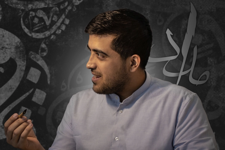 الخطاط الأردني عبد الرحمن مرعي: مونديال قطر فرصة ليتعرف العالم على جمال الخط العربي