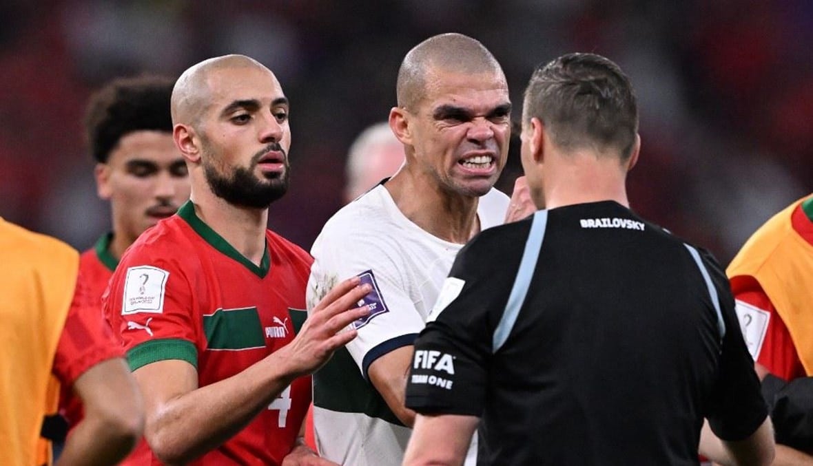 عاجل.. بيبي يعلّق خسارة البرتغال أمام “الأسود” على التحكيم ويؤكد: الحكم انحاز للمغرب بسبب ميسي