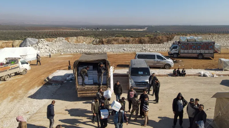 سوريا تستقبل ثاني قافلة مساعدات بعد الزلزال
