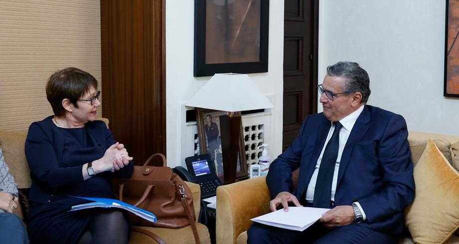 أخنوش يلتقي رئيسة البنك الأوروبي لإعادة الإعمار والتنمية