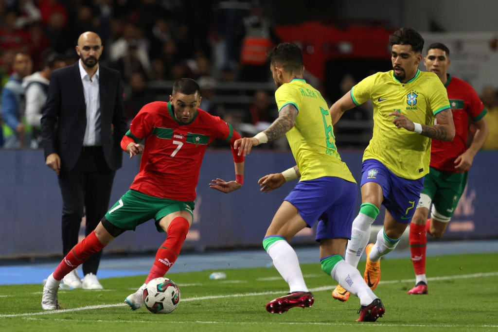 نهاية الجولة الأولى.. المنتخب المغربي يتقدم على البرازيل بهدف تاريخي