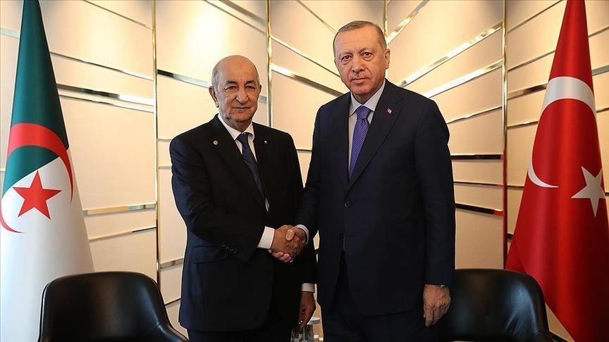 أردوغان يشكر الجزائر ويتباحث مع تبون
