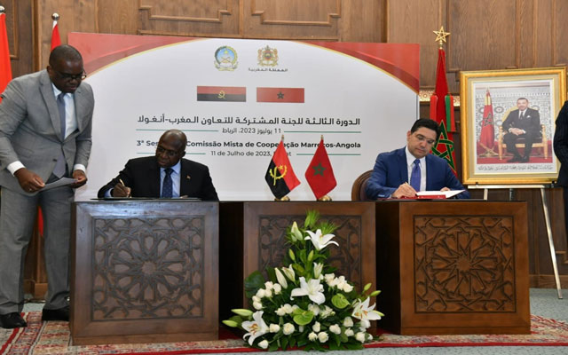 المغرب وأنغولا يؤيدان إقامة تعاون طموح ومثمر