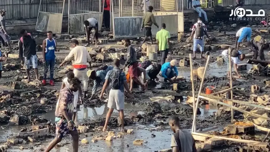 السلطات تكشف حصيلة حريق “مخيم” المهاجرين قرب محطة أولاد زيان بالدار البيضاء