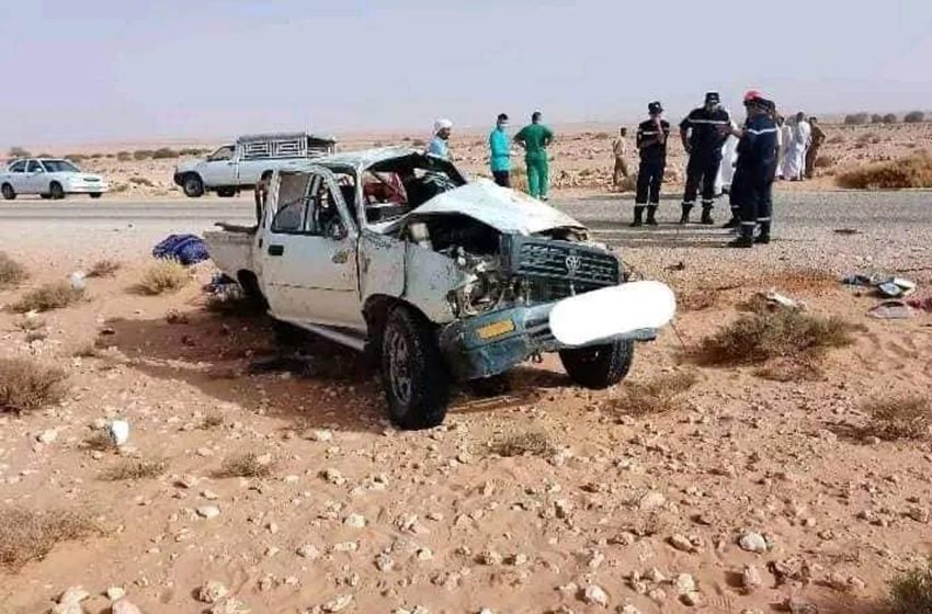 5 قتلى وجريحان في حادث سير بالجزائر