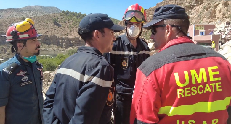 فريق الإنقاذ الإسباني يبدي انبهاره باحترافية الفرق الإنقاذ المغربية