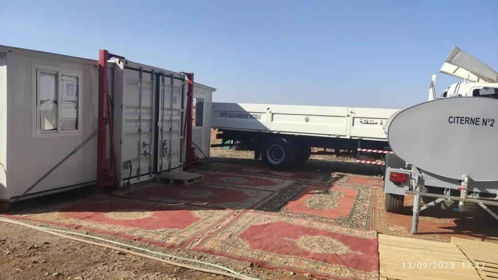 مديرية الأمن تخصص وحدتين متنقلتين لإعداد الطعام لمتضرر زلزال الحوز