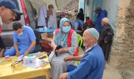 قافلة طبية بأكثر الجماعات تضررا من الزلزال بإقليم ورزازات