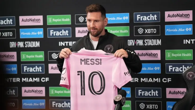 قميص ليونيل ميسي الأعلى مبيعا في الدوري الأميركي