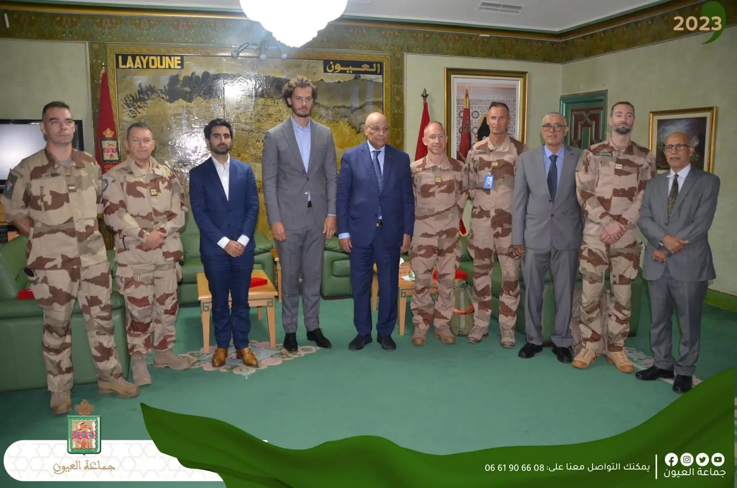 رغم الأزمة الصامتة.. ولد الرشيد يسقبل بالعيون وفدا عسكريا ودبلوماسيا فرنسيا