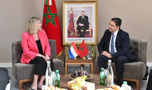 بوريطة يتباحث بمراكش مع وزيرة التجارة الخارجية والتعاون الإنمائي الهولندية