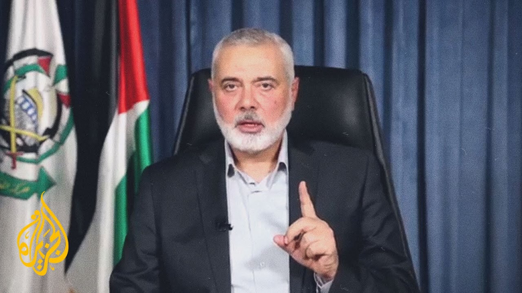 هنية يحمل واشنطن مسؤولية قصف مستشفى المعمداني في غزة