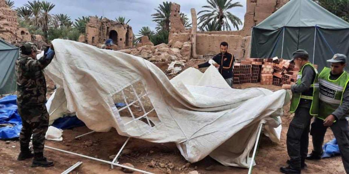 حملة تحمي متضرري الزالزال بورزازات من موجة البرد