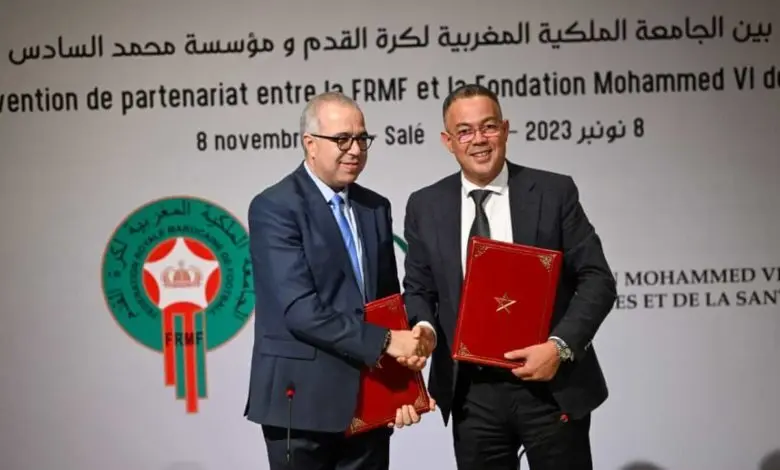 سلا.. لقجع يوقع اتفاقية إطار لتطوير العرض الطبي الرياضي في أفق 2030