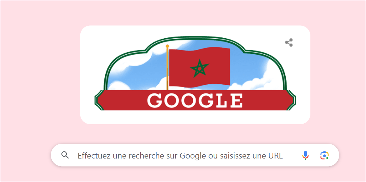 محرك البحث “غوغل” يحتفي بالذكرى الـ68 لعيد استقلال المملكة