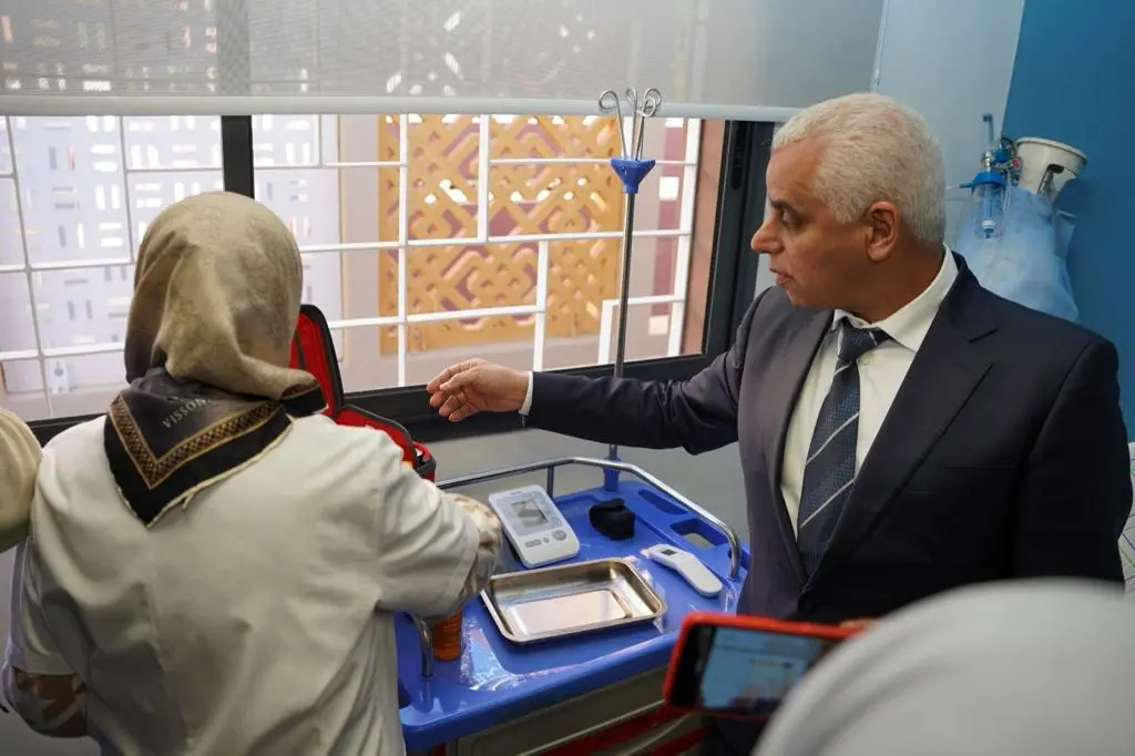 آيت الطالب يطلق خدمات مستشفى ومراكز صحية بجهة بني ملال