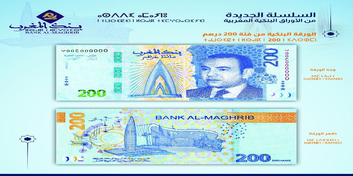 الركراكة: ورقة 200 درهم الجديدة تعكس التنمية بالمغرب