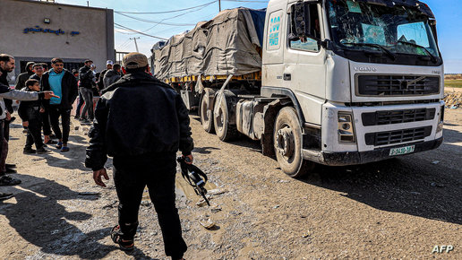 دخول 250 شاحنة مساعدات إلى غزة