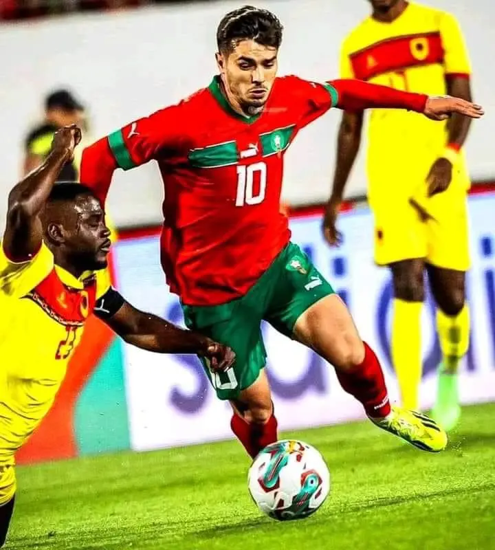 بحضور دياز.. المنتخب المغربي يتغلب بصعوبة على نظيره الأنغولي