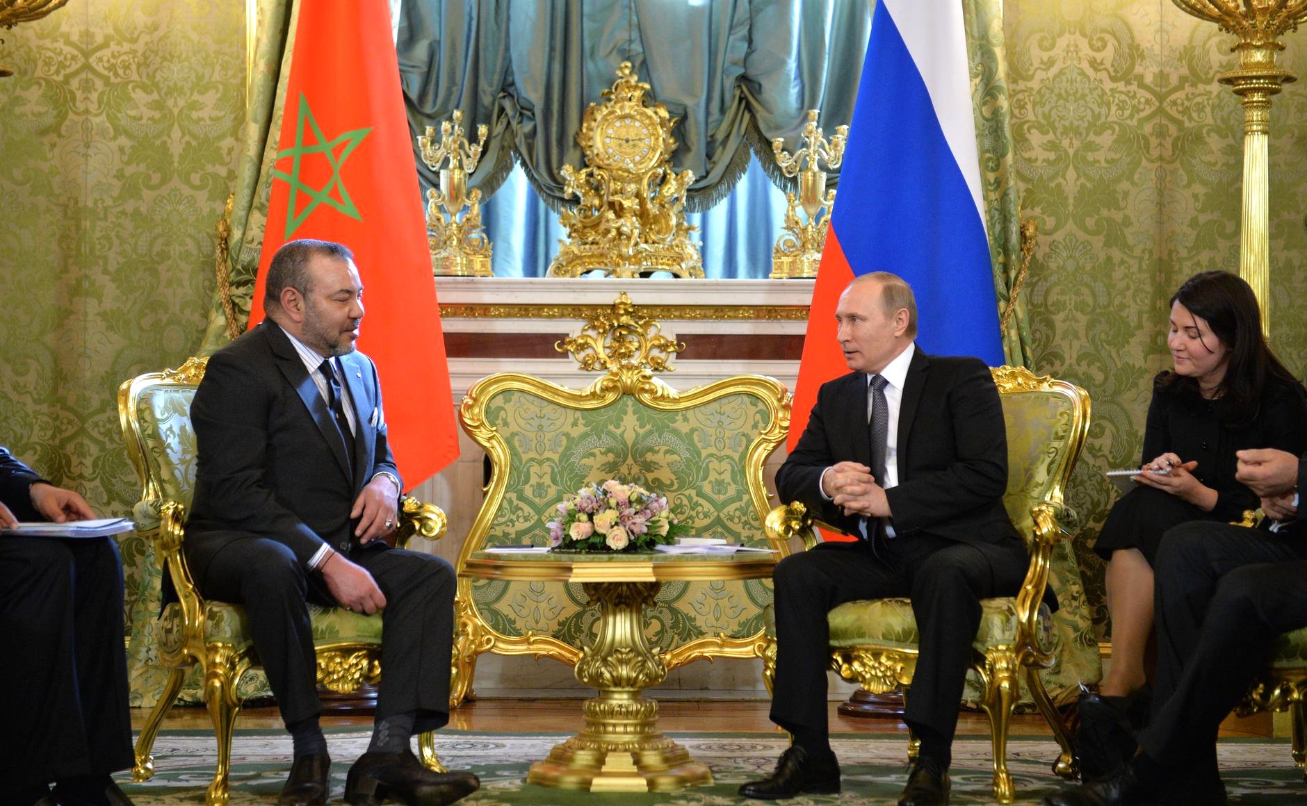 الملك يعزي الرئيس الروسي بعد الاعتداء الإرهابي الشنيع