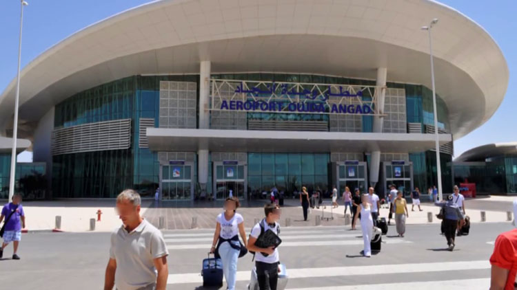 ارتفاع حركة النقل الجوي للمسافرين بمطار وجدة أنجاد