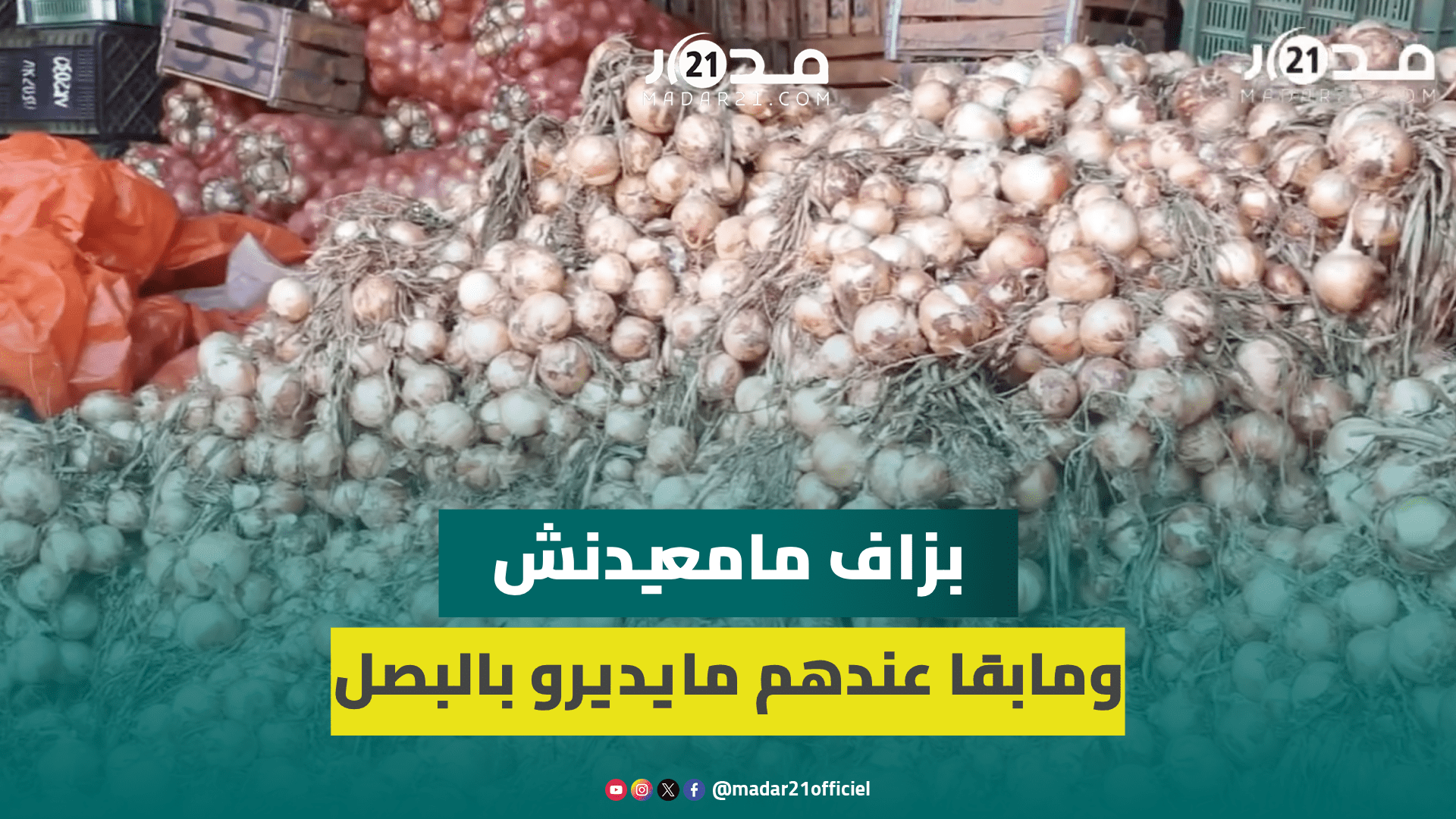 ثمن البصل بسوق الجملة لا يتعدى درهمين.. تجار يشكون ضعف الإقبال: السعر زايد برا وحنا خسرنا