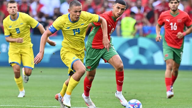 أوكرانيا تصعق المغرب بـ10 لاعبين ورحيمي يدخل تاريخ “الأولمبياد”