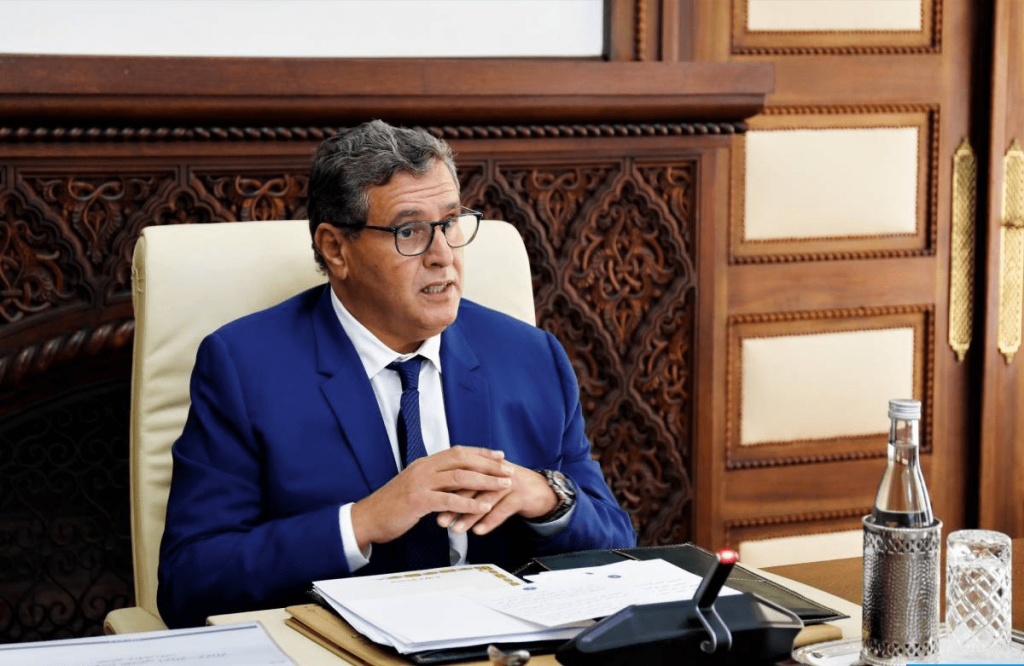 عزيز أخنوش رئيس الحكومة المغربية ورئيس حزب التجمع الوطني للأحرار