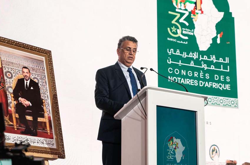 وهبي يبرز دور المغرب في تعزيز التعاون بمجال التوثيق