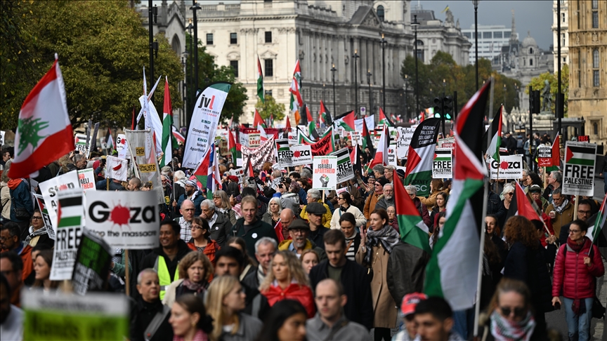 في ذكرى وعد بلفور.. مظاهرات في لندن نصرةً لفلسطين