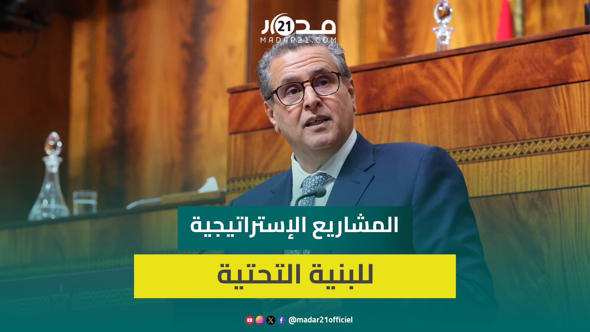 أخنوش المغرب أصبح يحتل المركز 16 عالميًا من حيث كثافة وجودة الطرق وعدد السدود ارتفع من 95 إلى 154