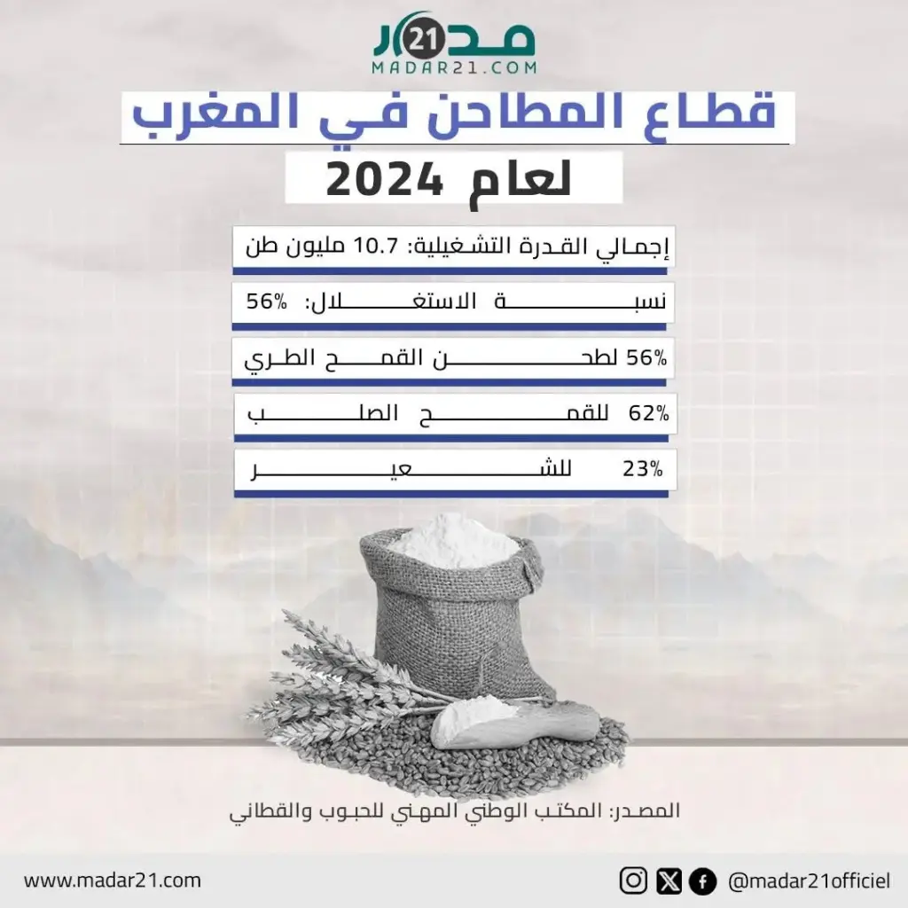 قطاع المطاحن في المغرب لعام 2024