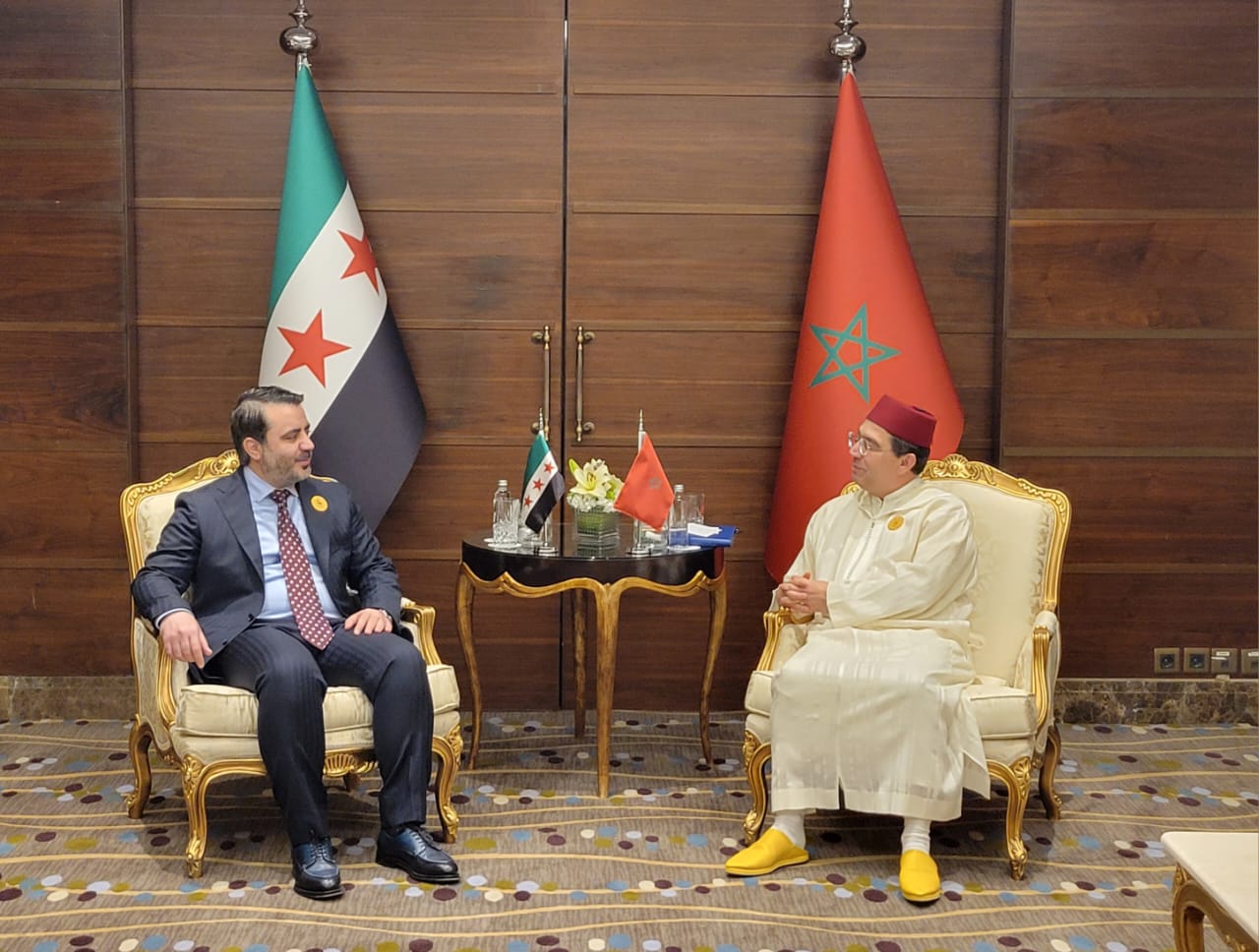 ناصر بوريطة يلتقي وزير الخارجية السوري