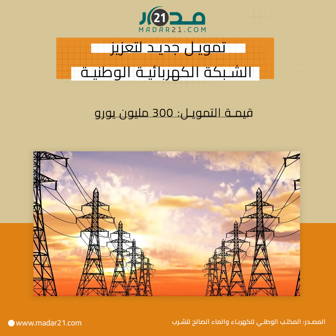 تمويل جديد لتعزيز الشبكة الكهربائية الوطنية