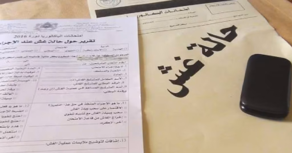 8 موقوفين في قضايا غش في البكالوريا بأكادير