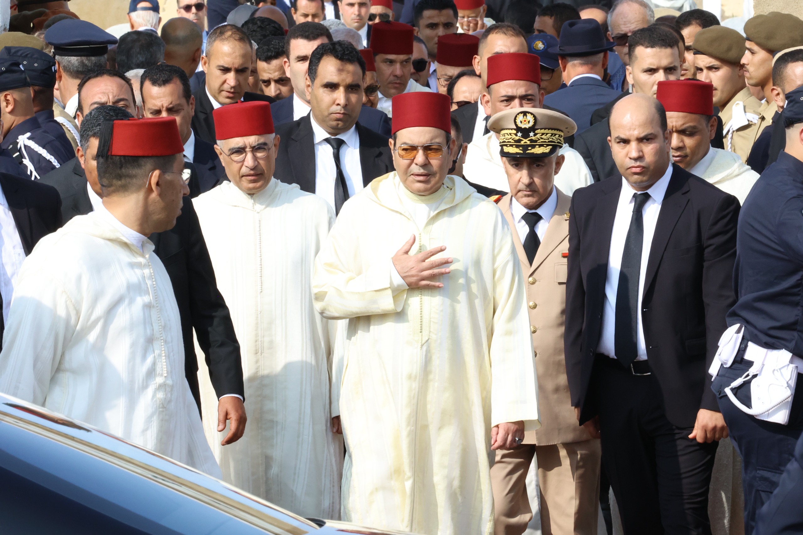 تشييع جثمان الراحل المريني بحضور الأمير مولاي رشيد