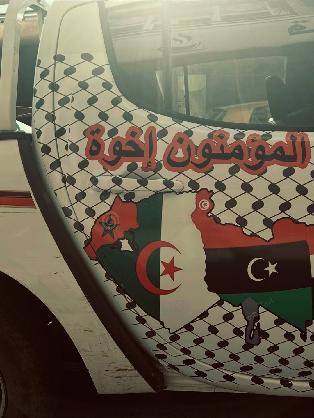 بتر خريطة المغرب خلال قافلة دعم غزة يثير غضبا من التوظيف الجزائري