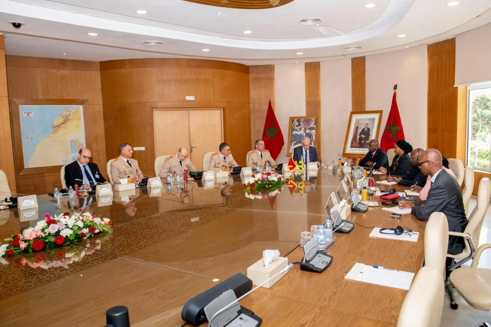 لوديي يستقبل وزير الدفاع الرواندي